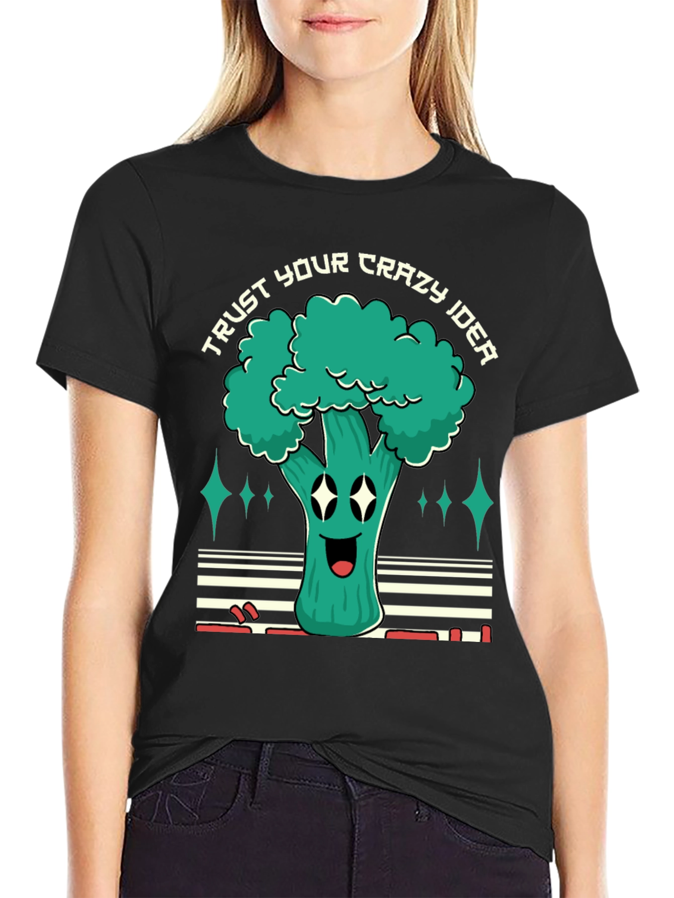 Trust Your Crazy Idea Broccoli Graphic Tee