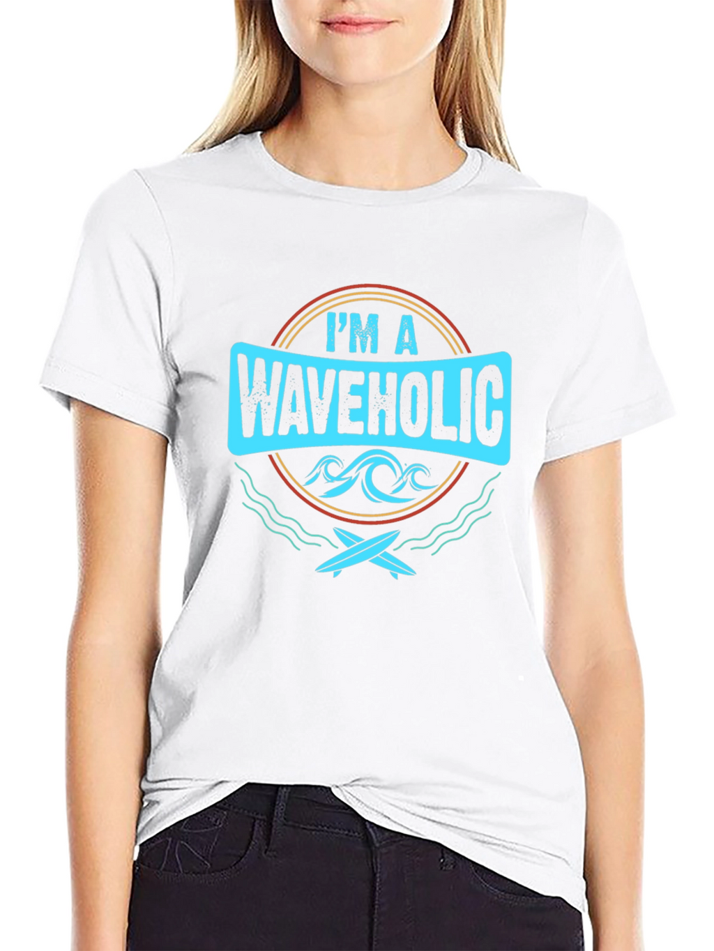 Im a Waveholic Graphic T-Shirt Surf Tee