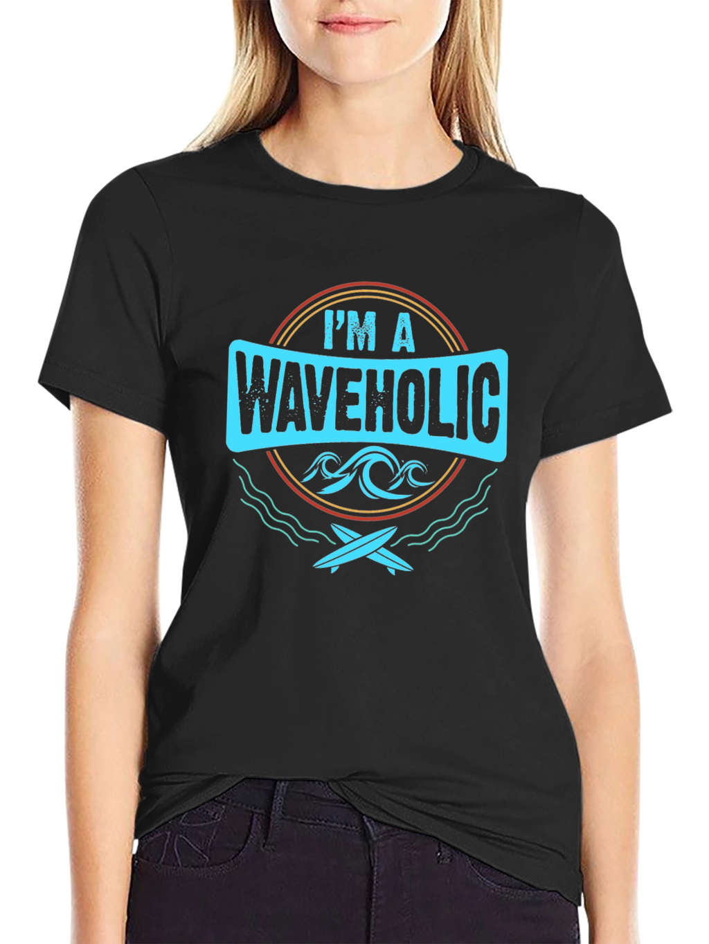 Im a Waveholic Graphic T-Shirt Surf Tee