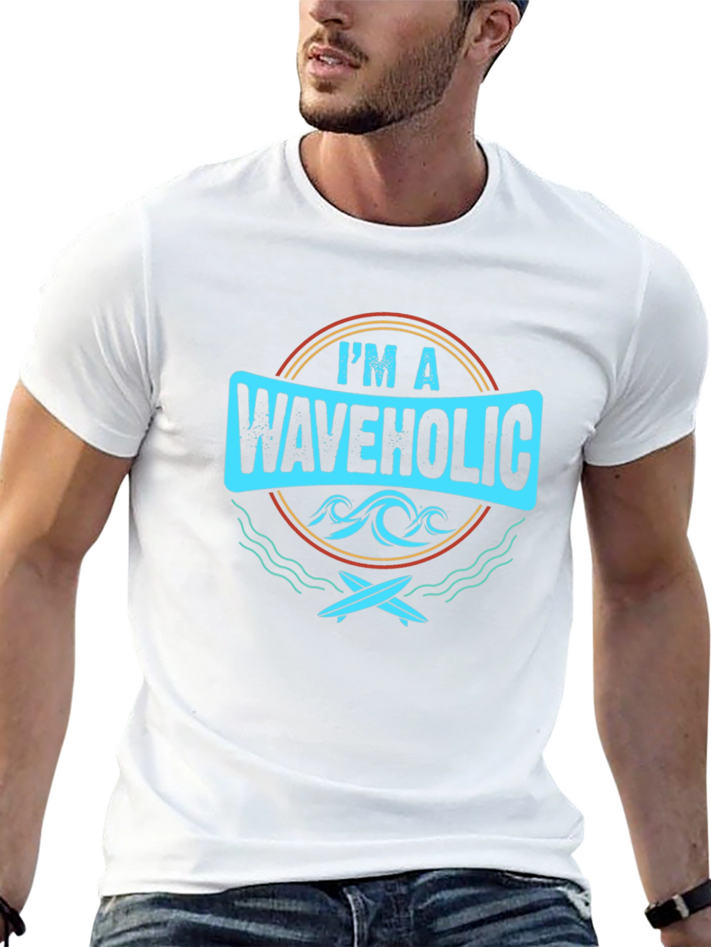 Im a Waveholic Graphic T-Shirt Surf Tee