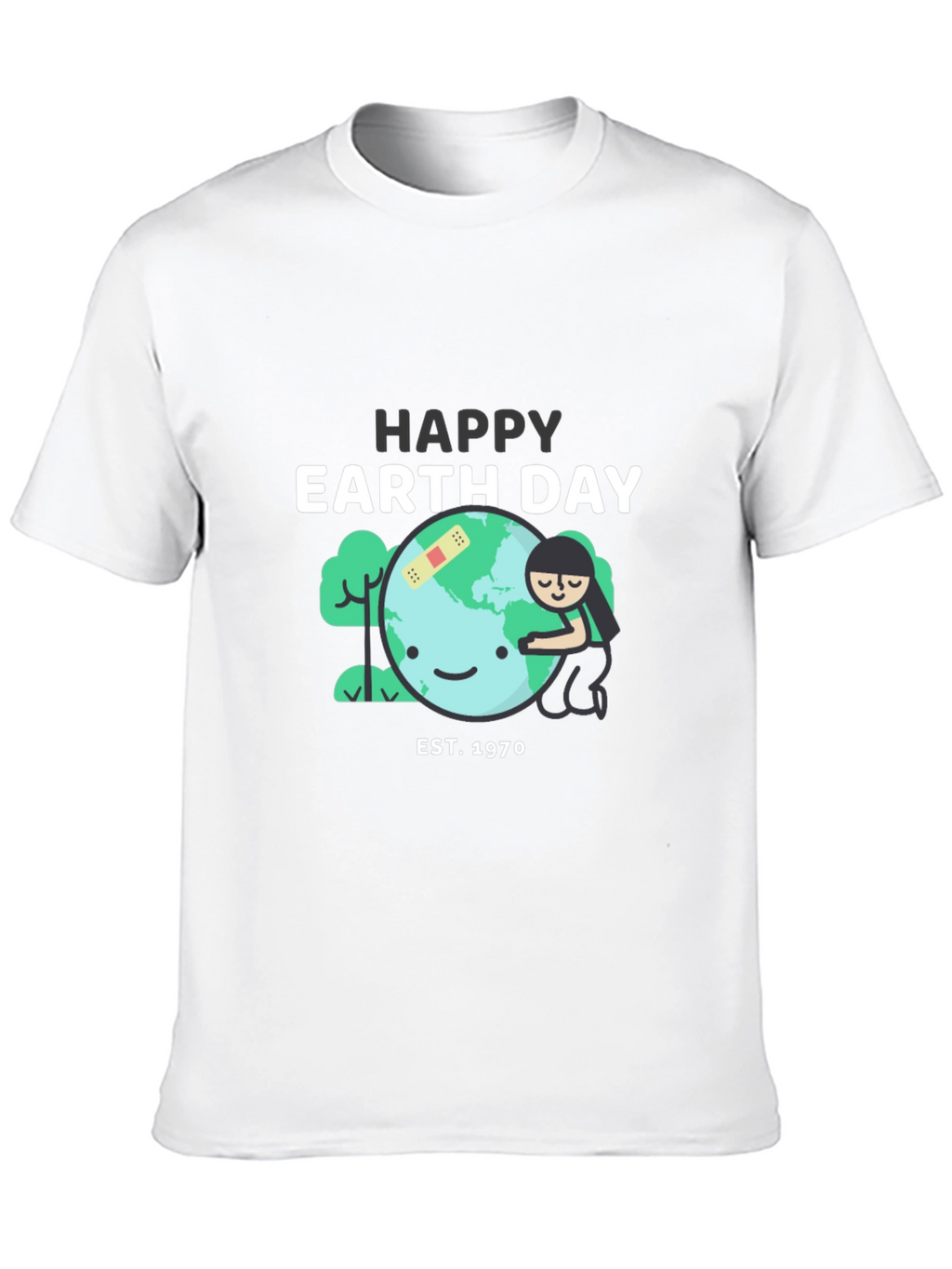 Happy Earth Day Black T-Shirt