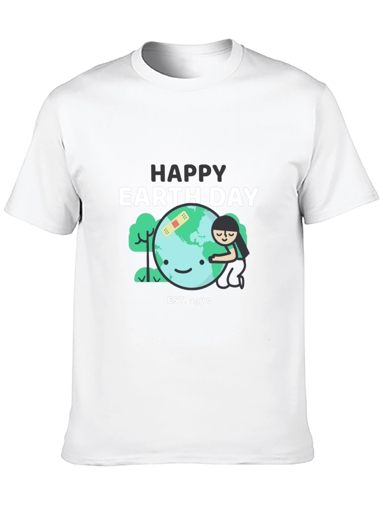 Happy Earth Day Black T-Shirt