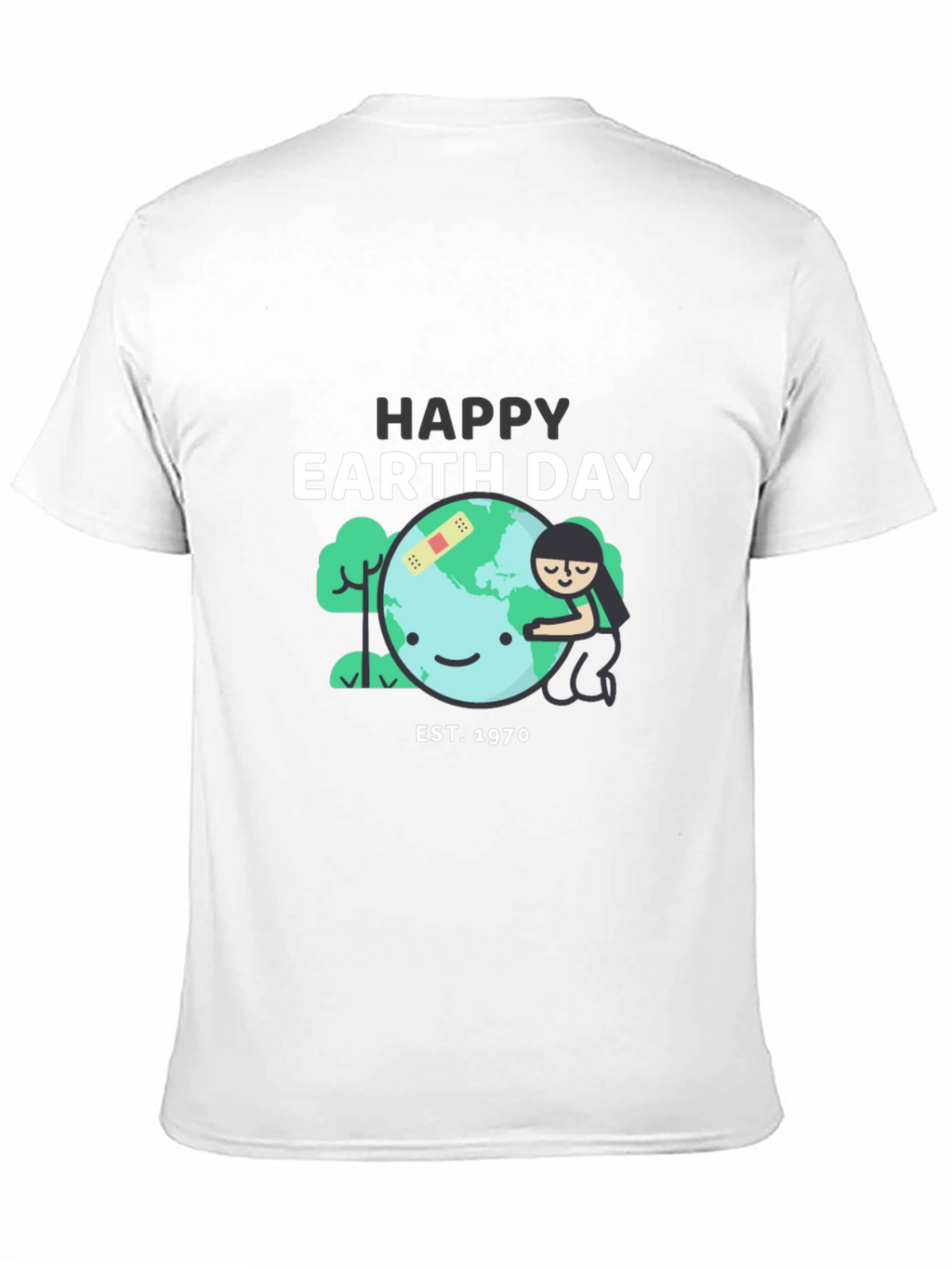 Happy Earth Day Black T-Shirt
