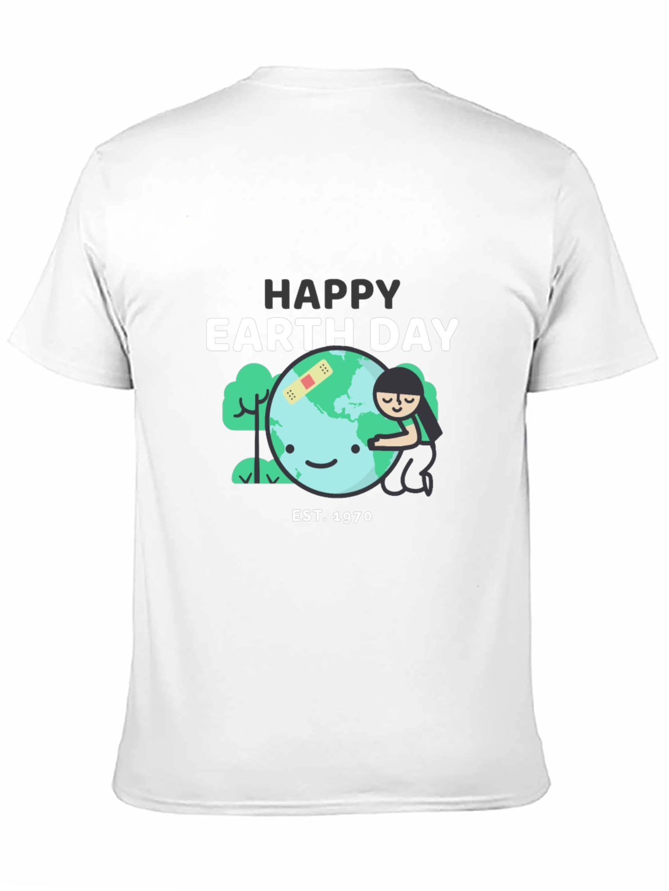 Happy Earth Day Black T-Shirt
