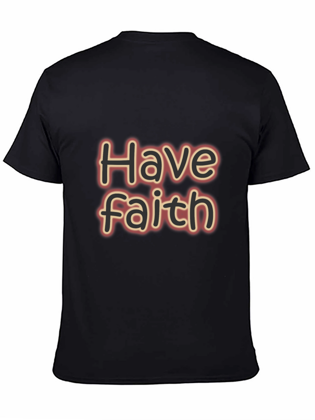 Have Faith Graphic Tee - Black Casual T-Shirt