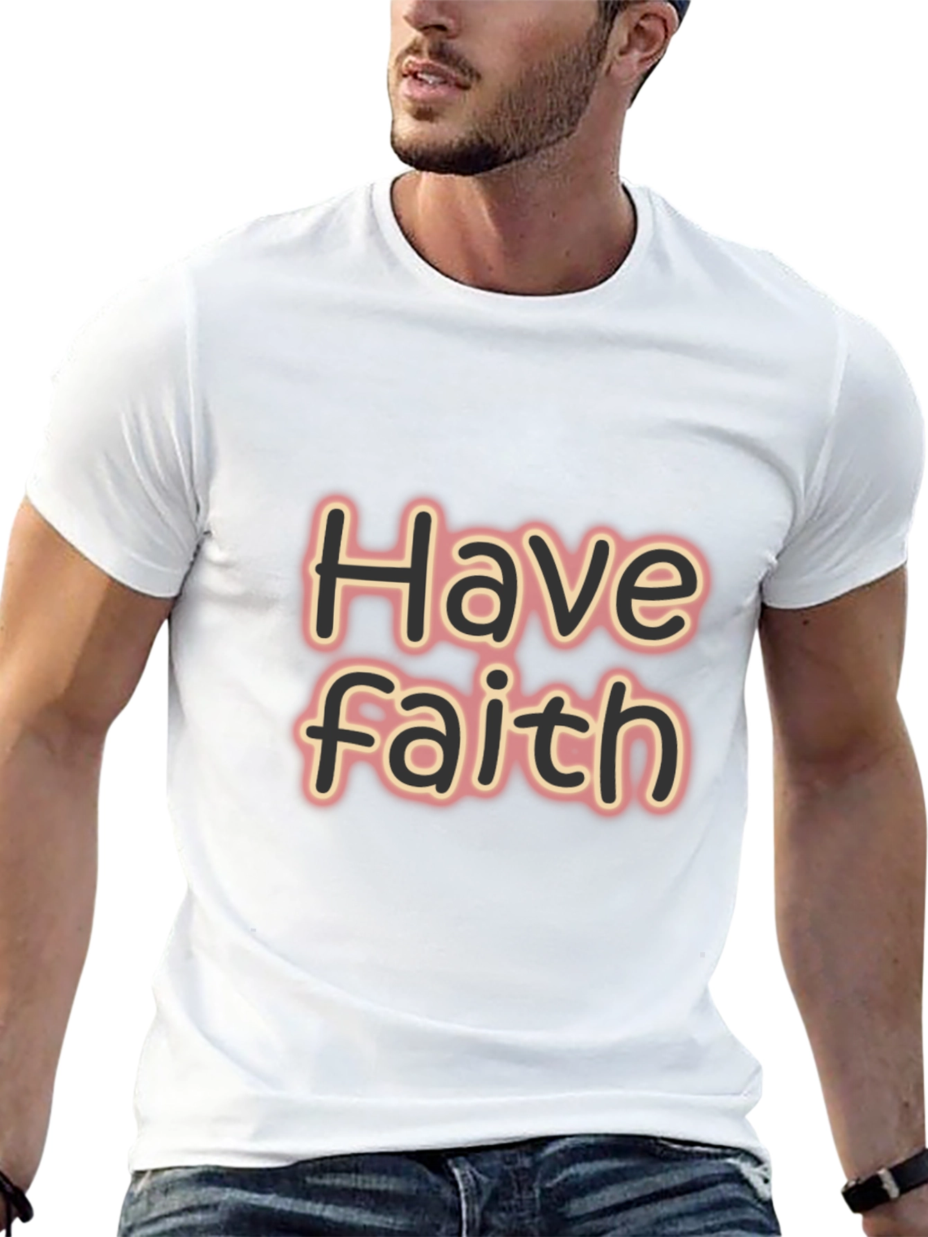 Have Faith Graphic Tee - Black Casual T-Shirt