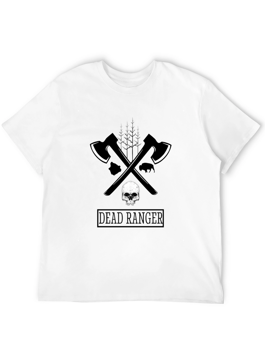 Dead Ranger Graphic T-Shirt - Axe & Skull Design