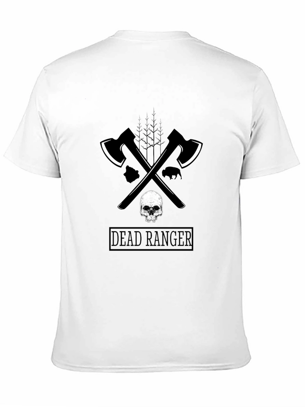 Dead Ranger Graphic T-Shirt - Axe & Skull Design