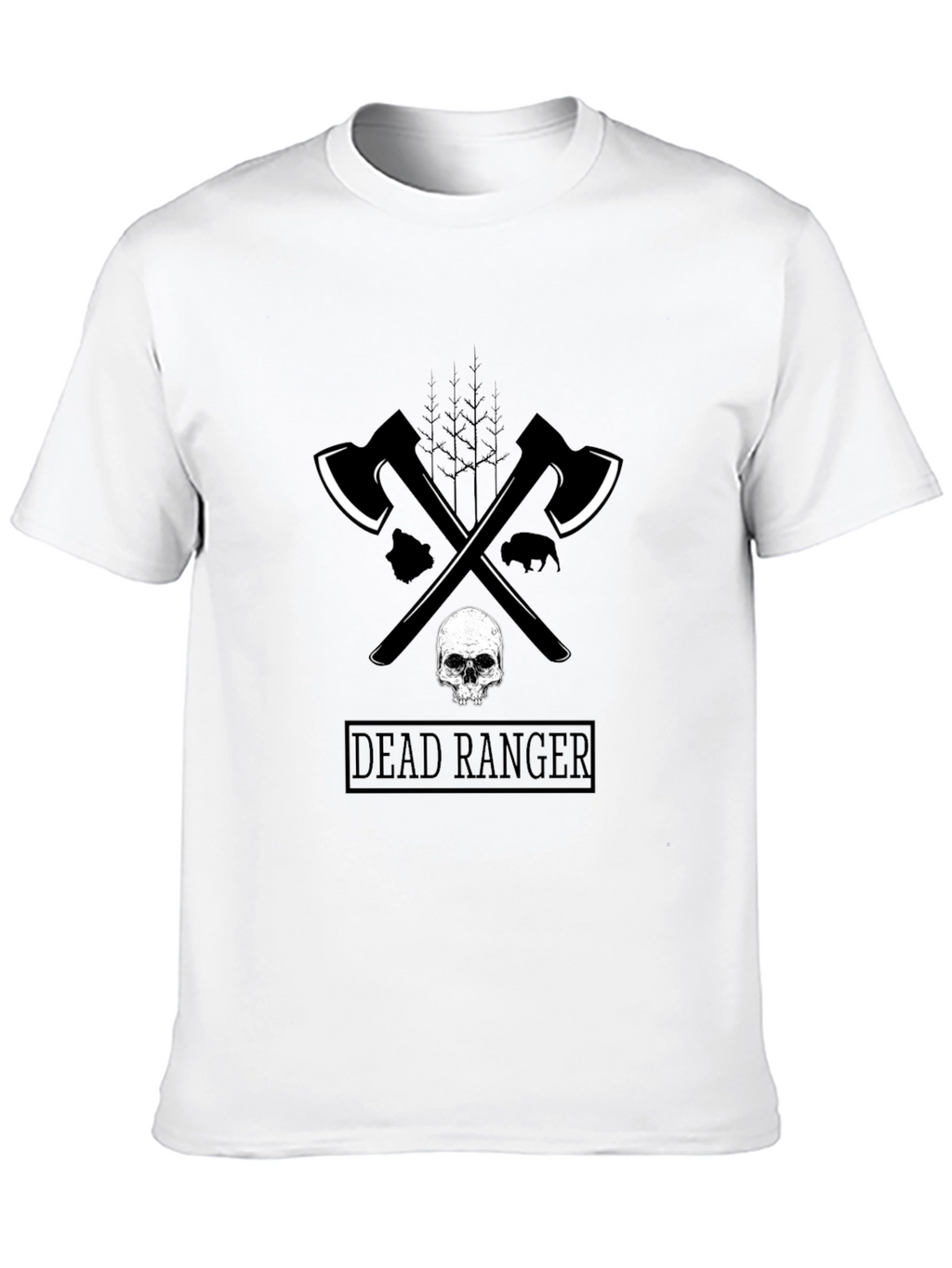 Dead Ranger Graphic T-Shirt - Axe & Skull Design