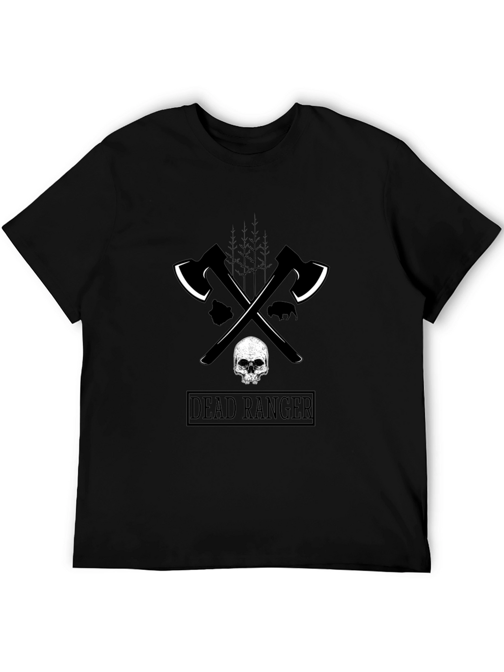 Dead Ranger Graphic T-Shirt - Axe & Skull Design