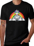 Muscled Unicorn Rainbow T-Shirt