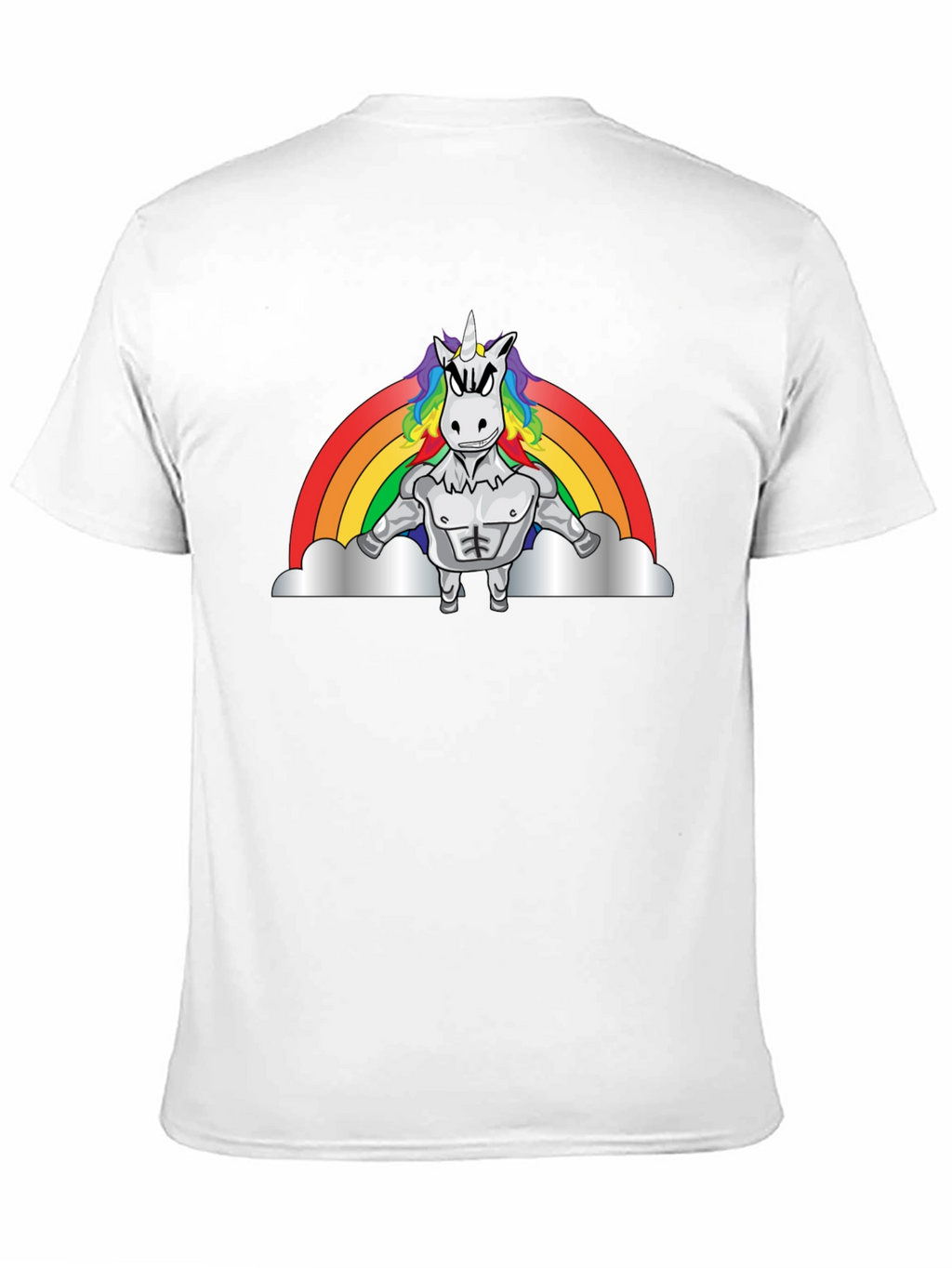 Muscled Unicorn Rainbow T-Shirt