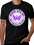 Neuropathy Warrior Never Give Up Awareness T-Shirt