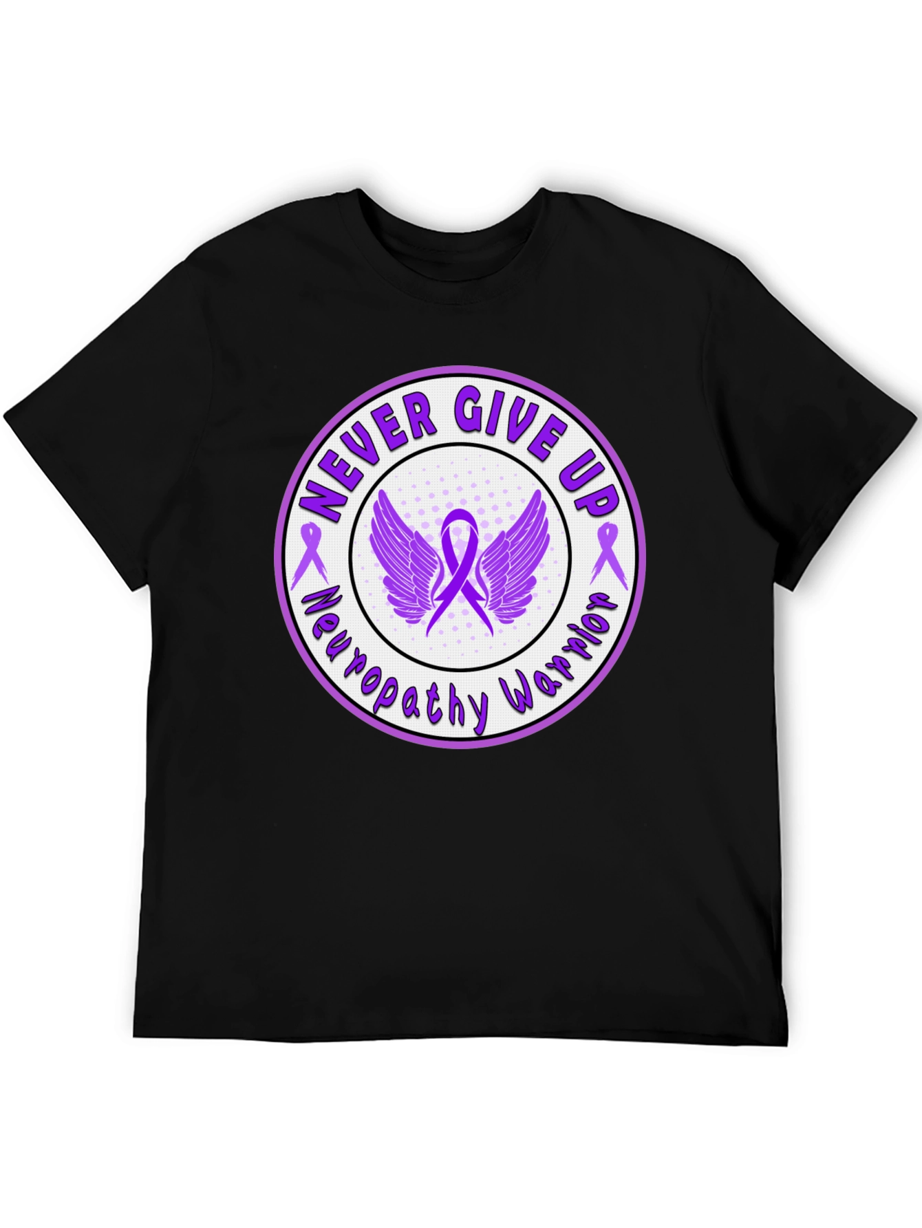 Neuropathy Warrior Never Give Up Awareness T-Shirt