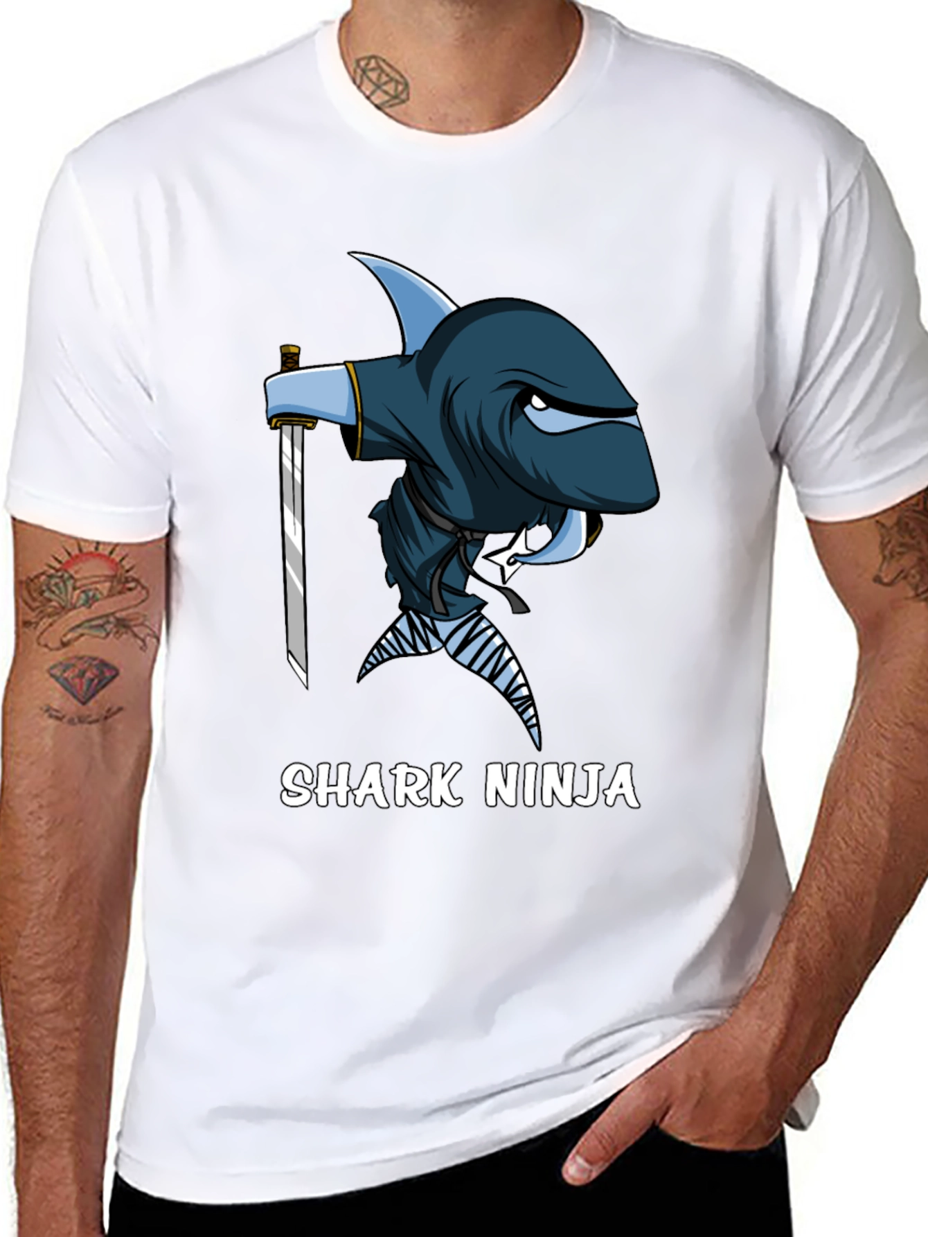 Shark Ninja T-Shirt - Unique Graphic Tee