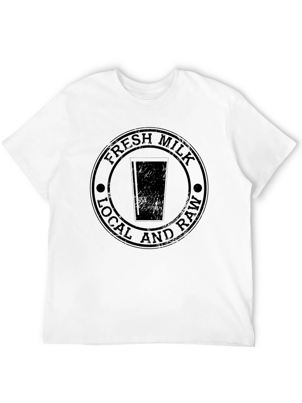 Fresh Milk Local & Raw Black Graphic Tee