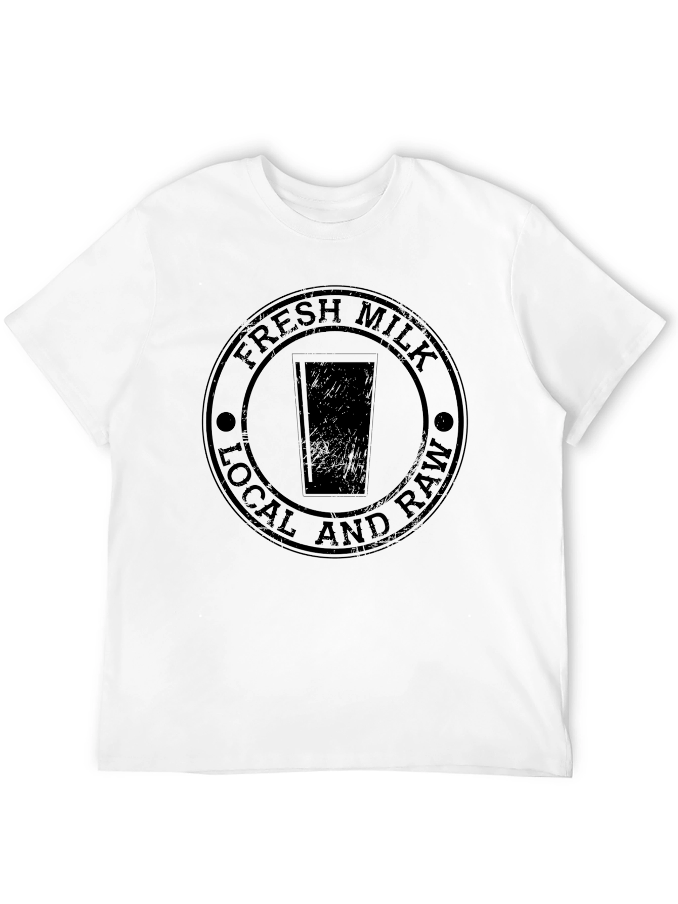 Fresh Milk Local & Raw Black Graphic Tee