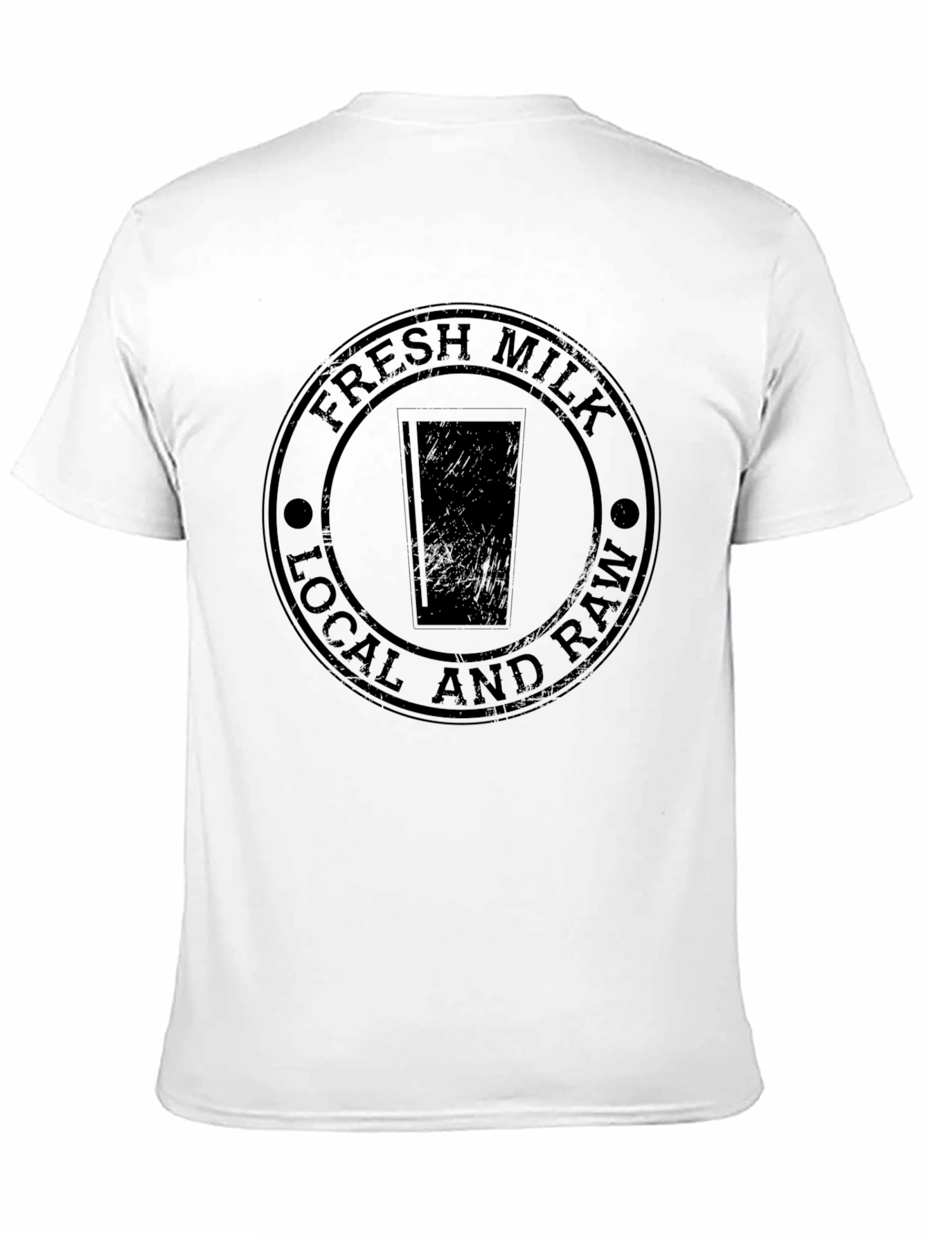 Fresh Milk Local & Raw Black Graphic Tee