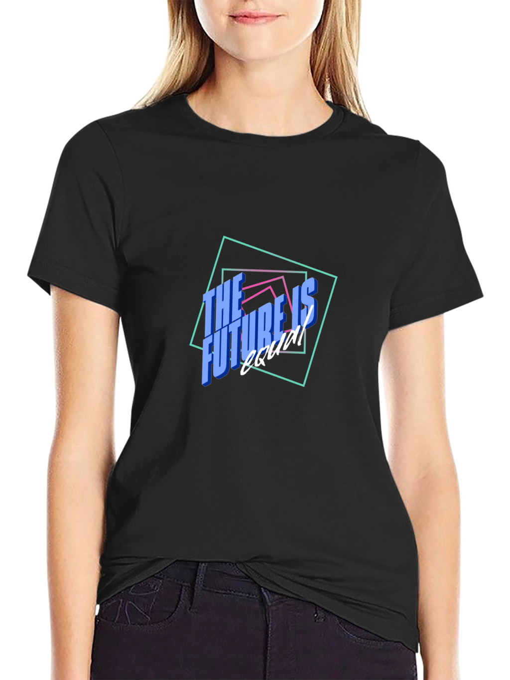 The Future is Equal Black Graphic Tee