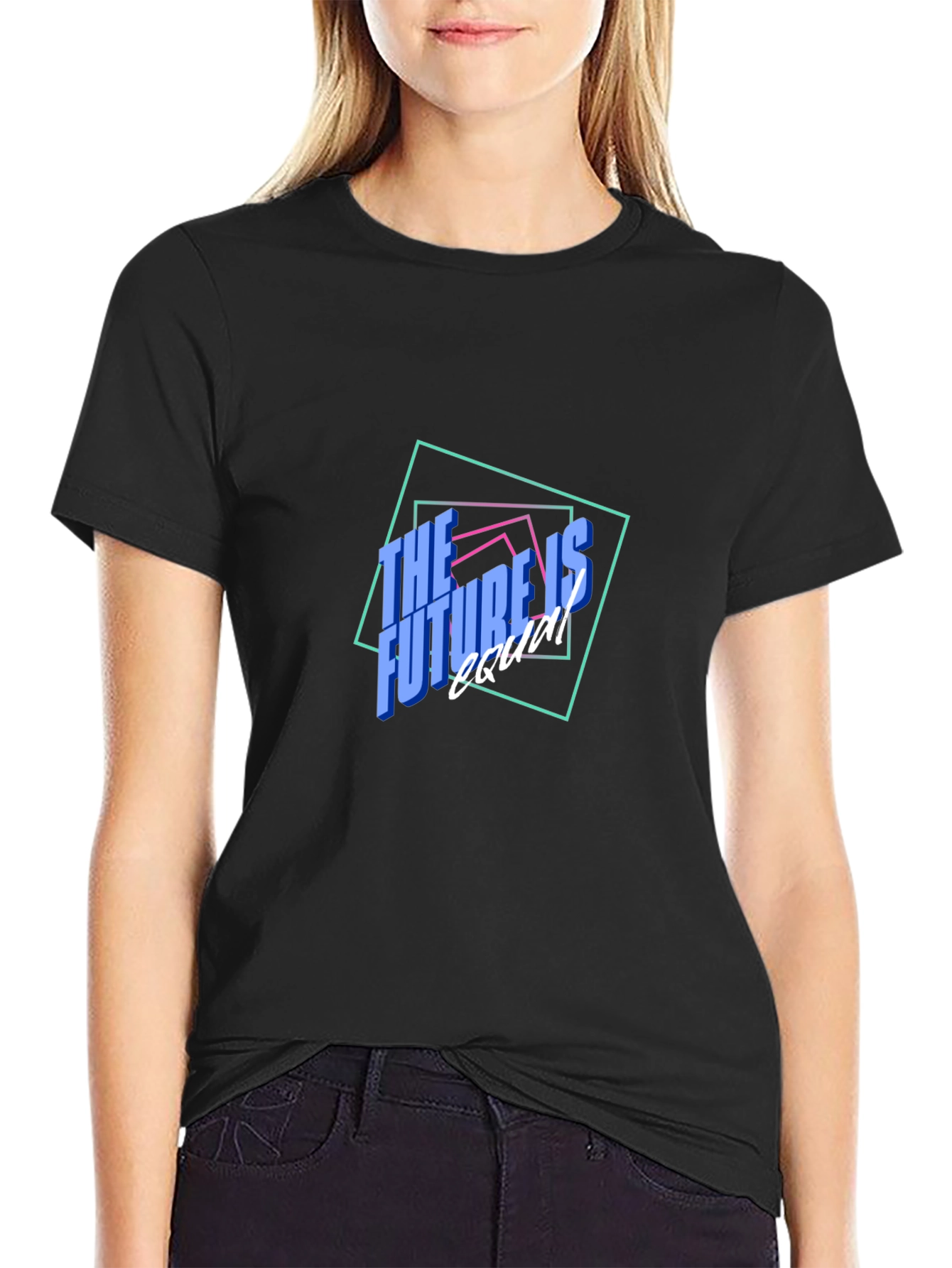 The Future is Equal Black Graphic Tee