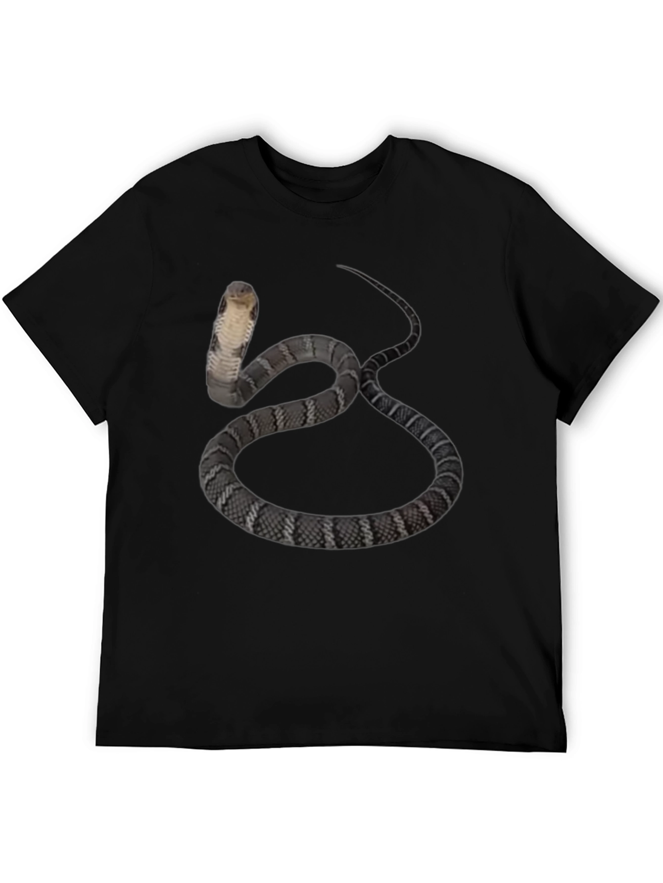 Cobra Snake Graphic Tee - Mens Black T-Shirt