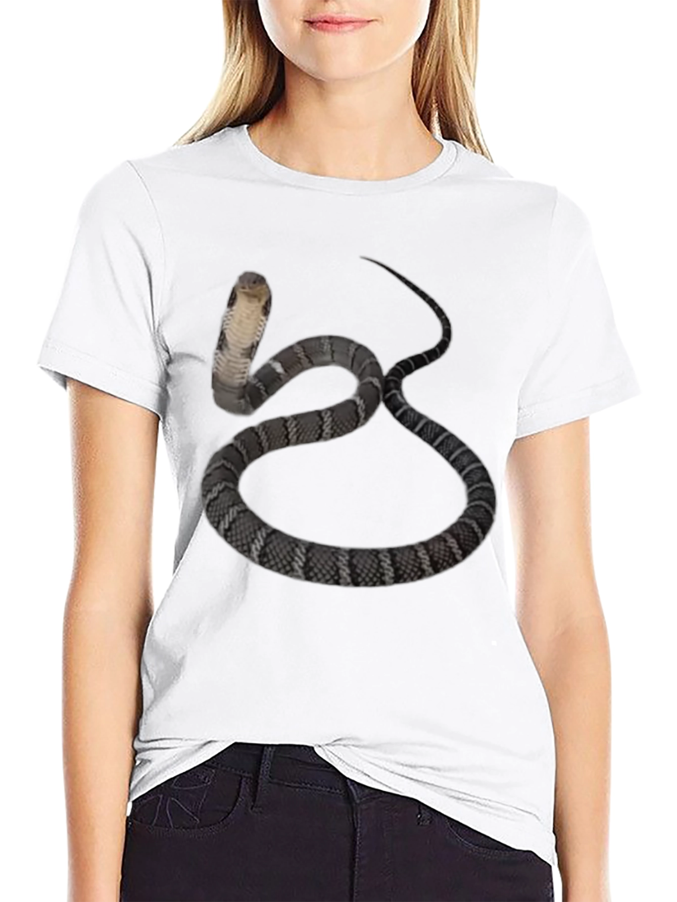 Cobra Snake Graphic Tee - Mens Black T-Shirt
