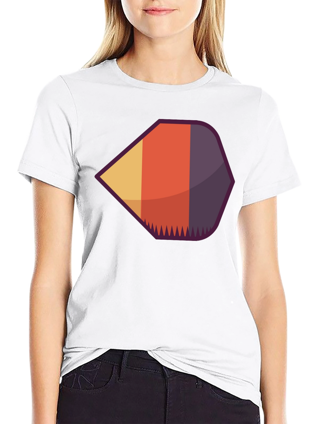 Geometric Retro Graphic Tee - Modern Casual Style