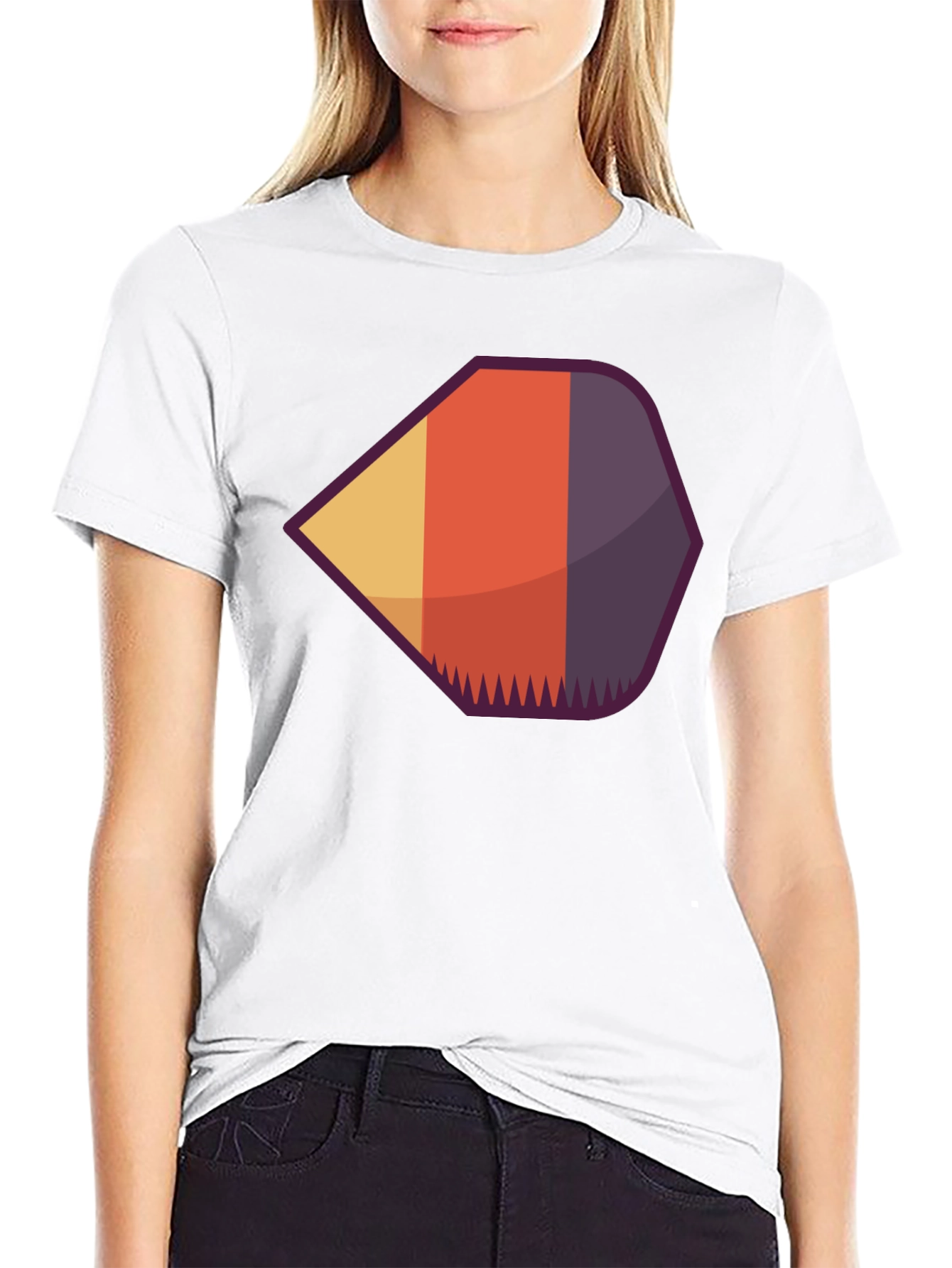 Geometric Retro Graphic Tee - Modern Casual Style