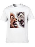 Lion Face-Off Graphic T-Shirt