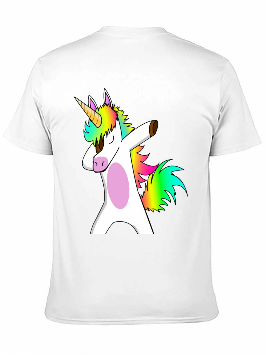 Dabbing Unicorn Black T-Shirt Funny Gift