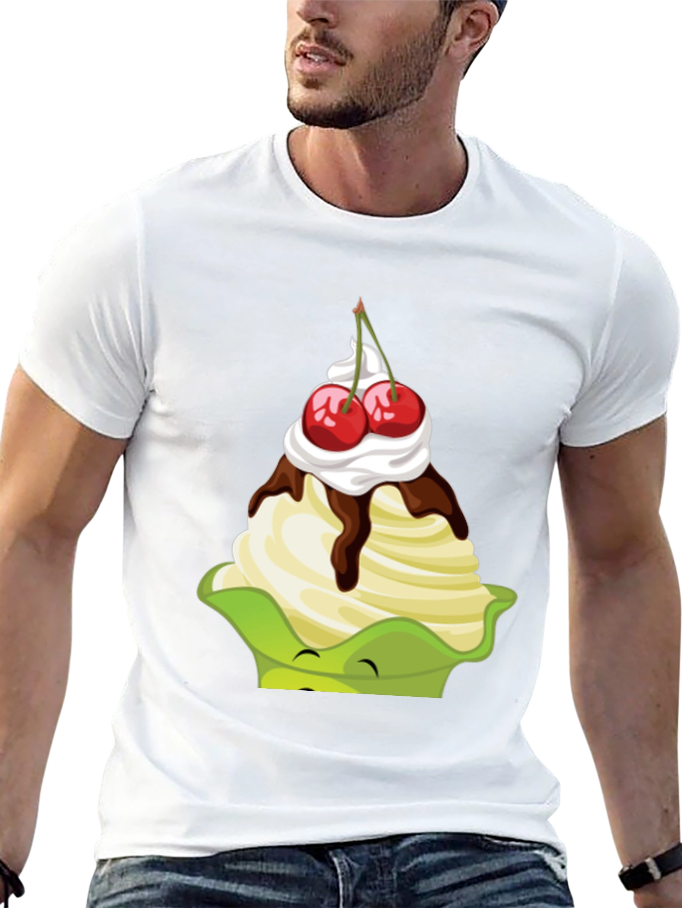 Novelty Dessert Graphic Tee - Sweet Treat Style