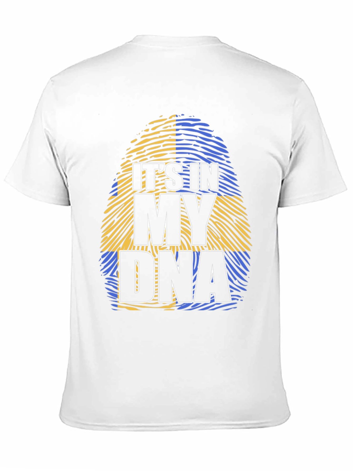 Its In My DNA Sweden Flag Fingerprint T-Shirt