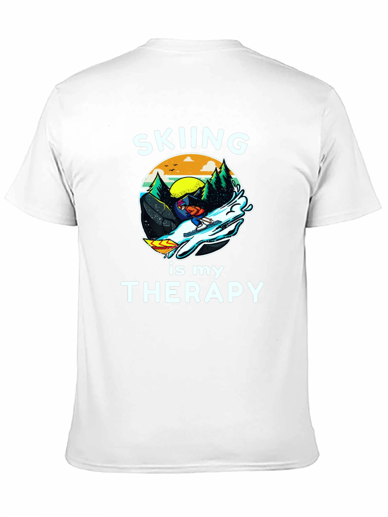 Skiing is My Therapy T-Shirt