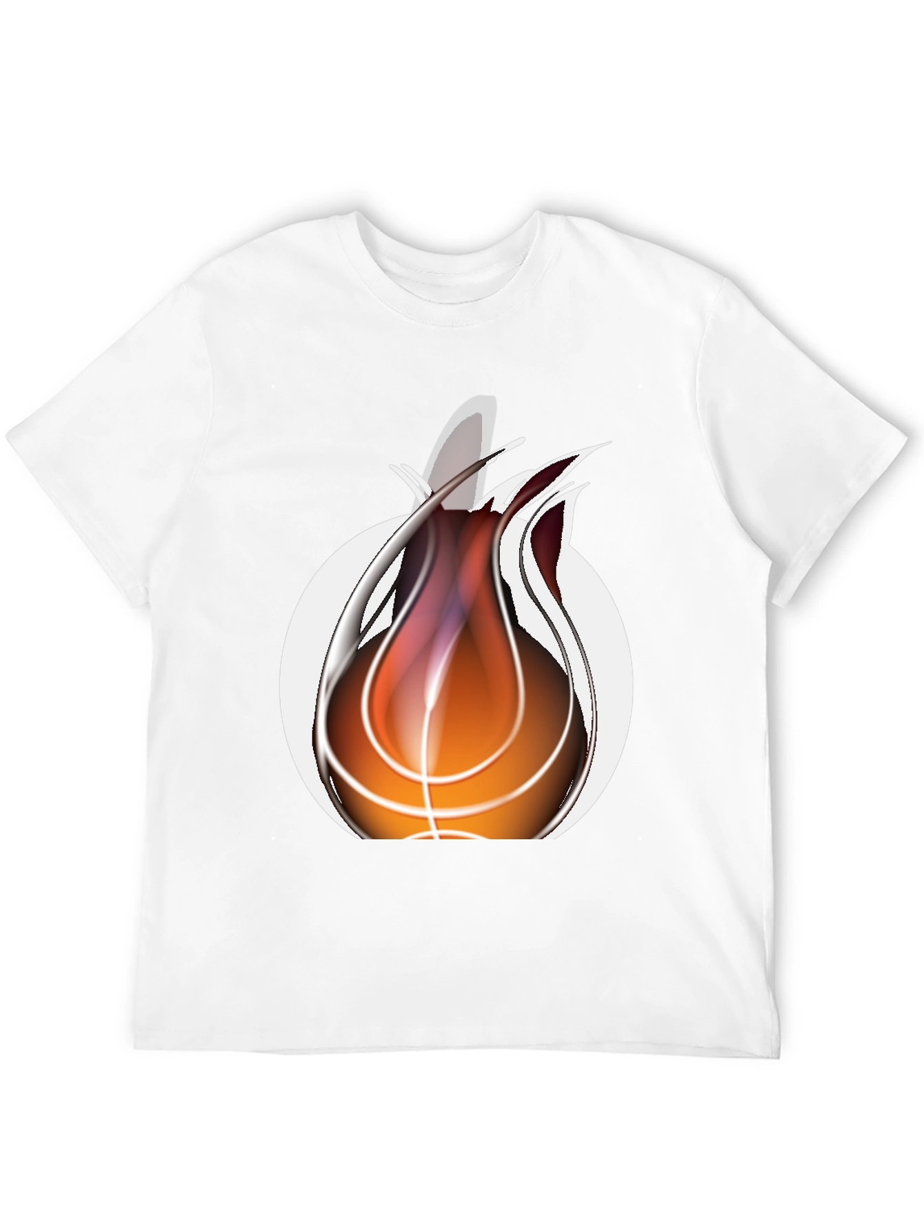 Fiery Basketball Graphic Tee - Cool Sportswear