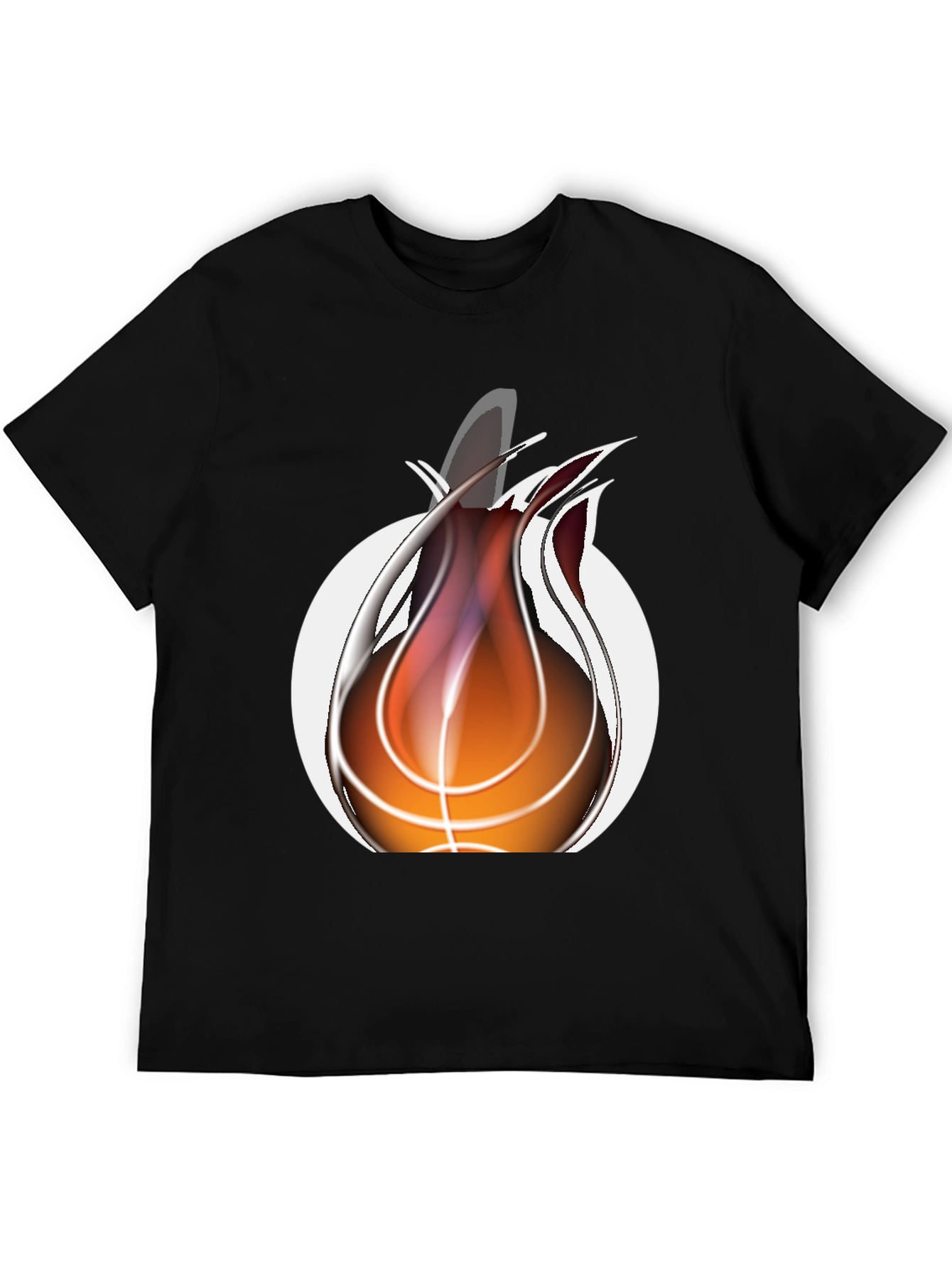Fiery Basketball Graphic Tee - Cool Sportswear