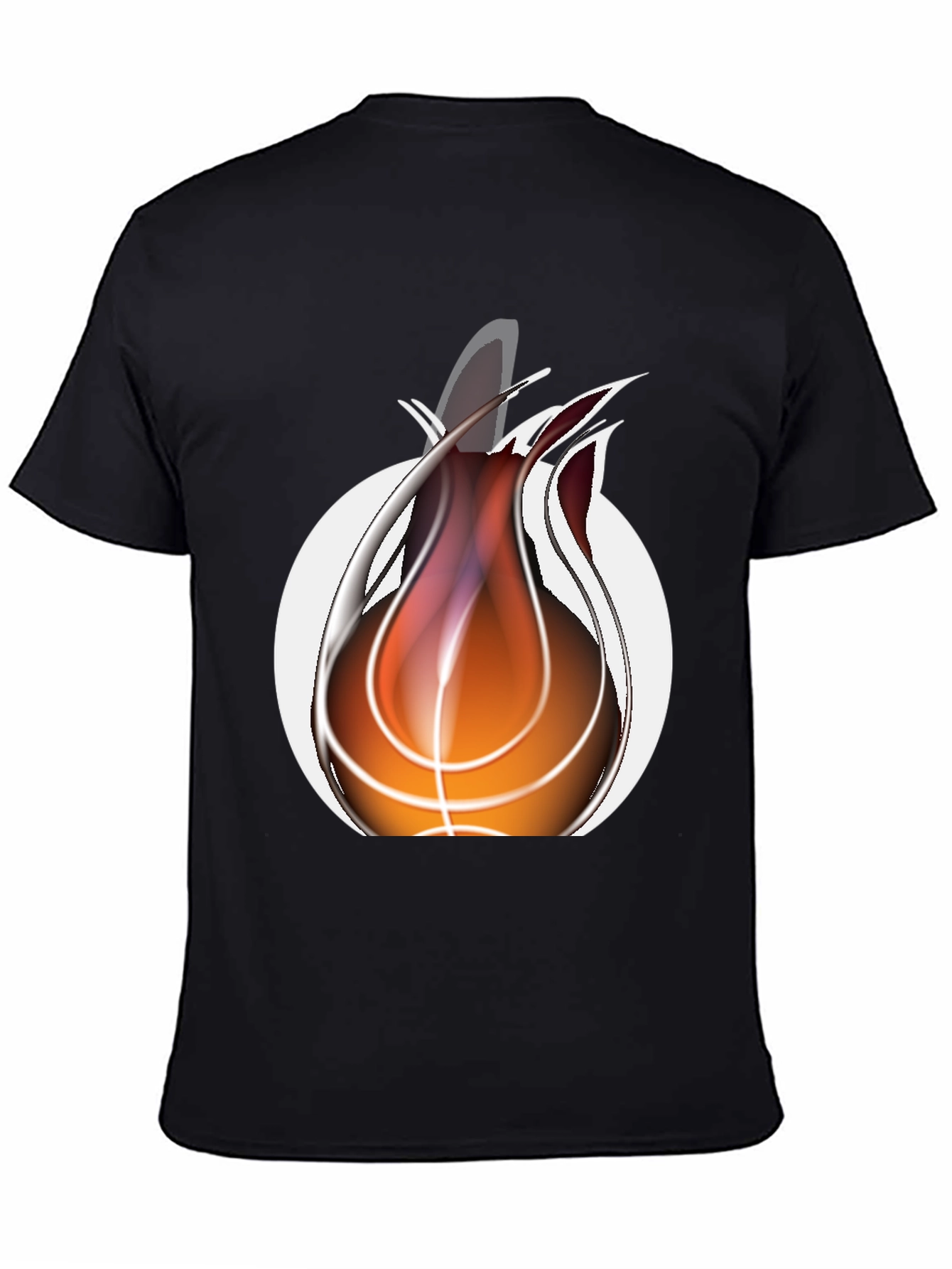 Fiery Basketball Graphic Tee - Cool Sportswear