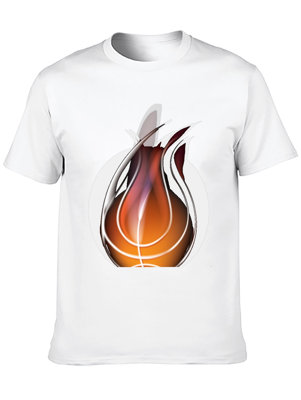 Fiery Basketball Graphic Tee - Cool Sportswear