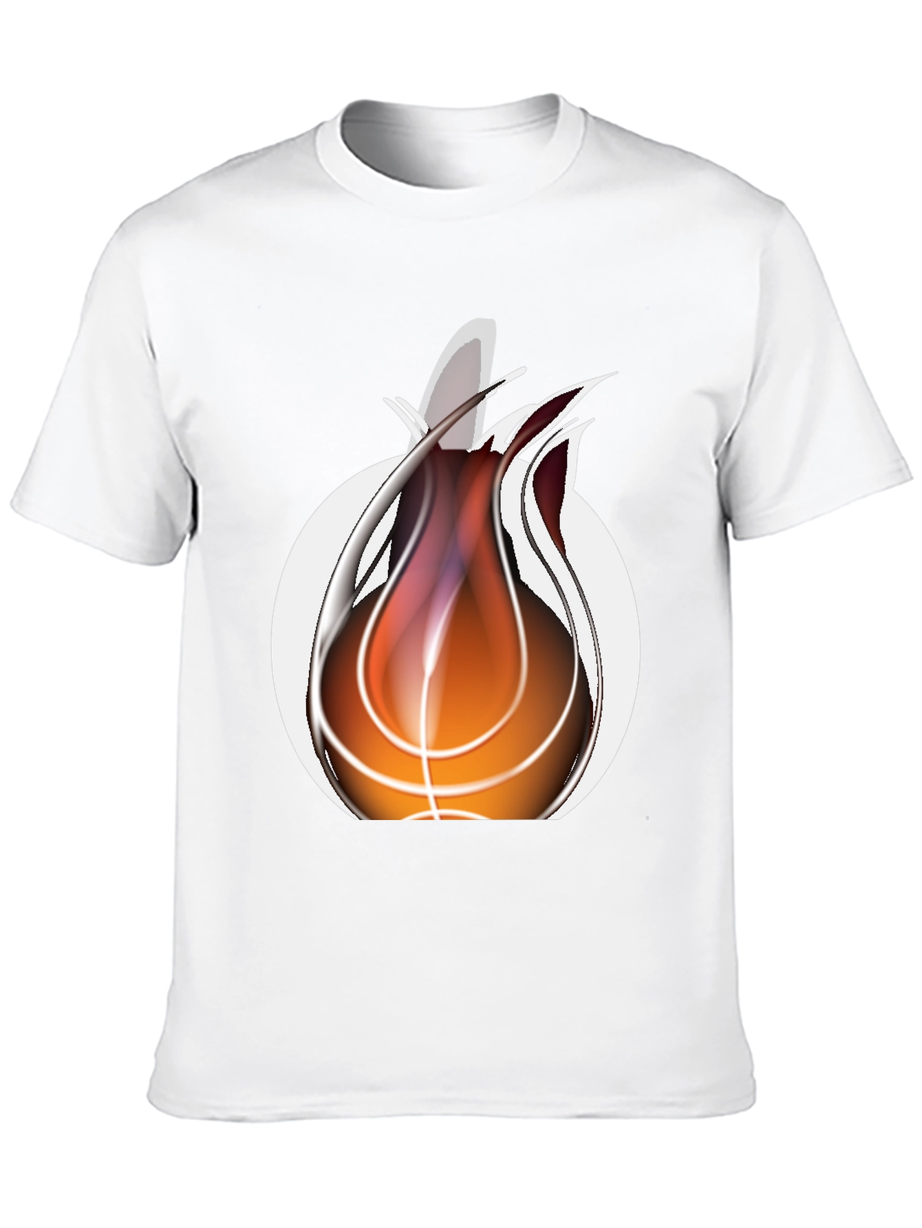 Fiery Basketball Graphic Tee - Cool Sportswear