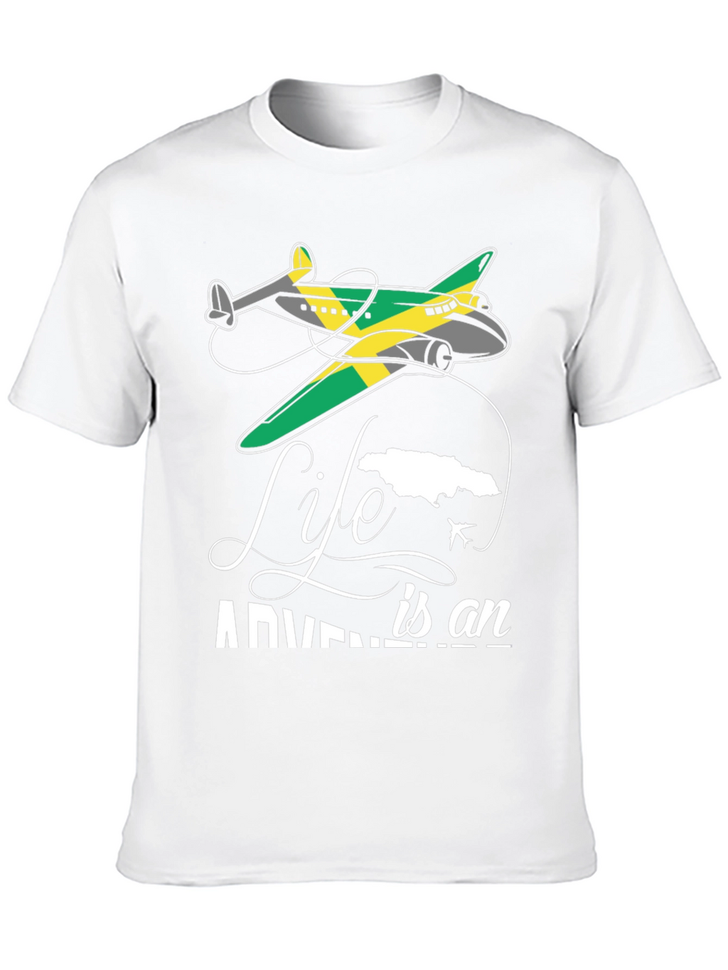 Adventure Life Jamaica Airplane T-Shirt