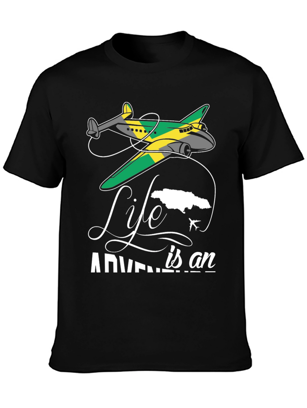 Adventure Life Jamaica Airplane T-Shirt