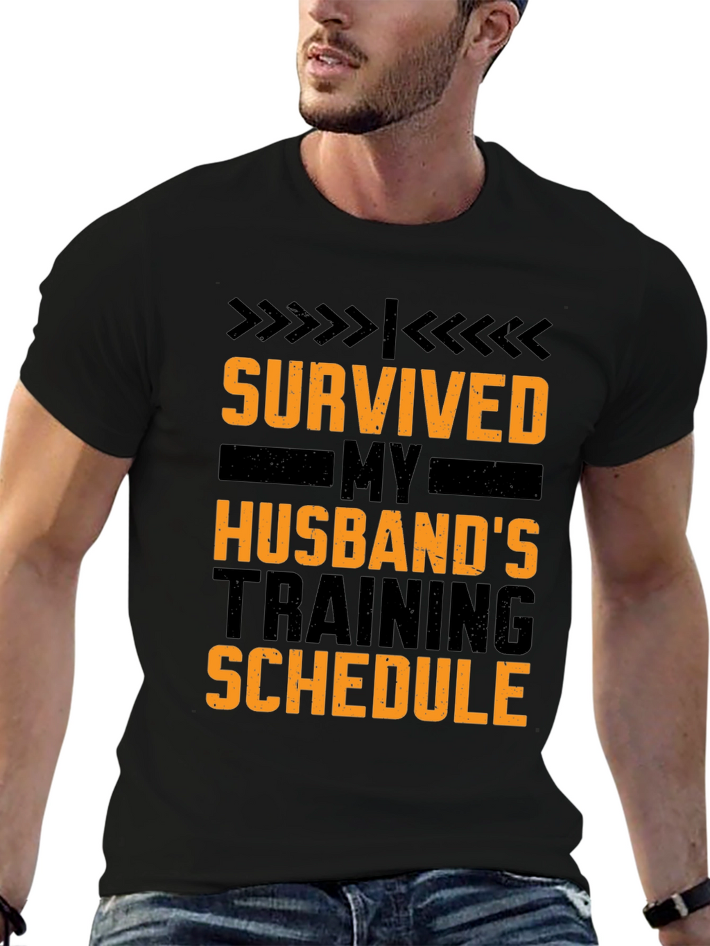 I Survived My Husbands Training Schedule T-Shirt