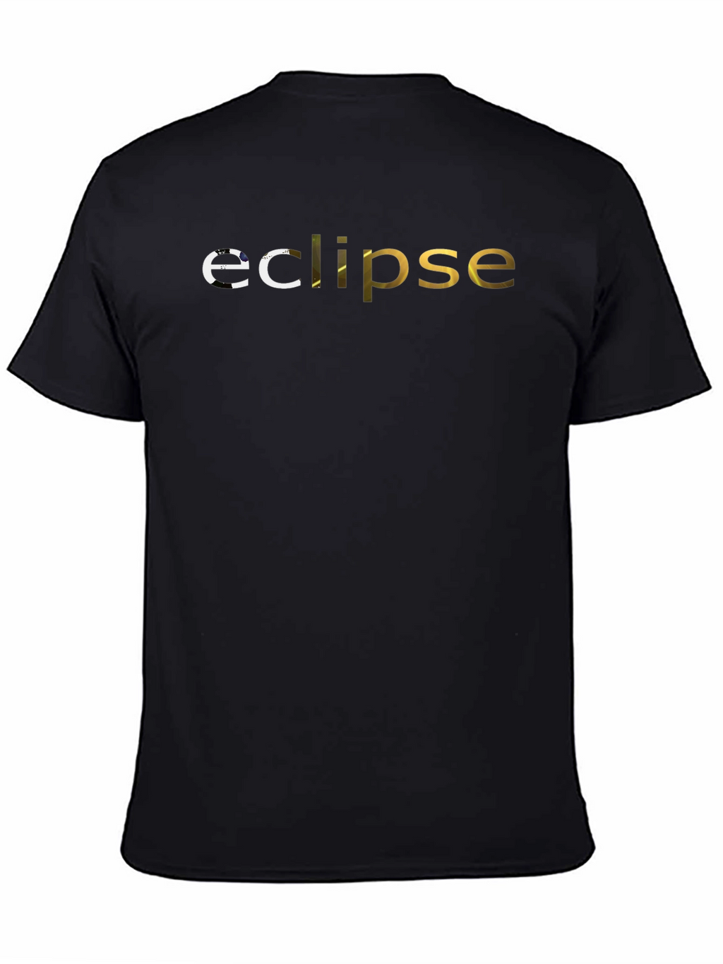 Eclipse Graphic Print Black T-Shirt