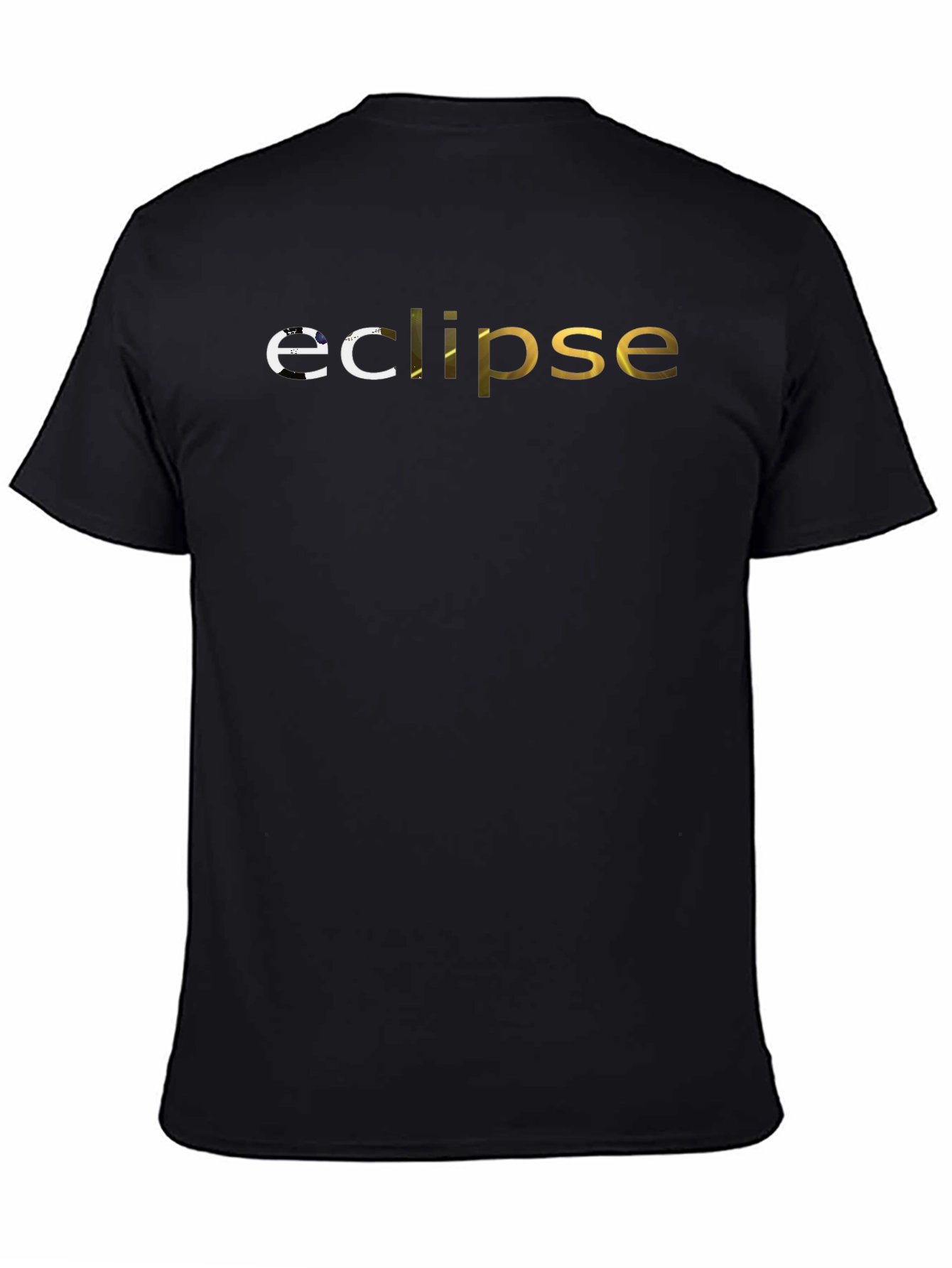 Eclipse Graphic Print Black T-Shirt