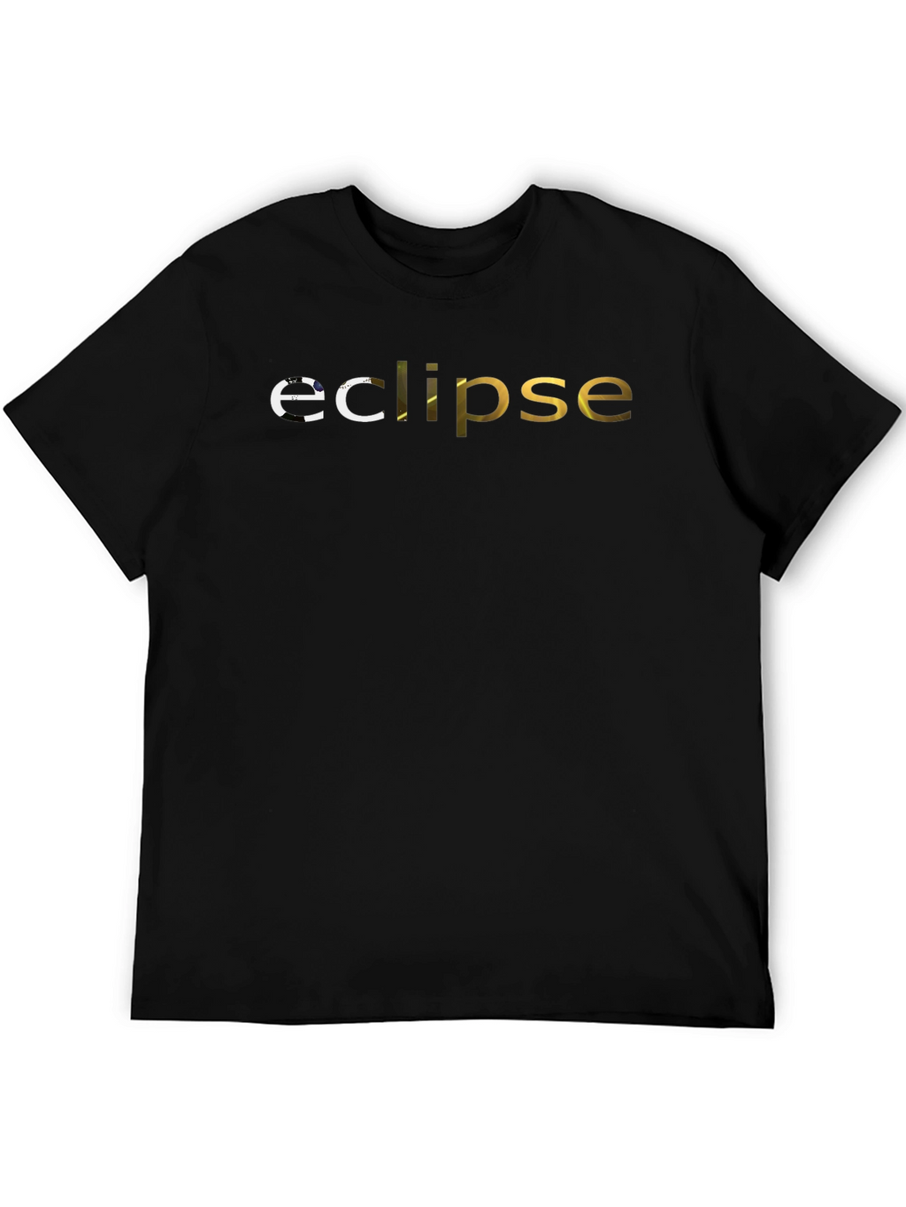 Eclipse Graphic Print Black T-Shirt