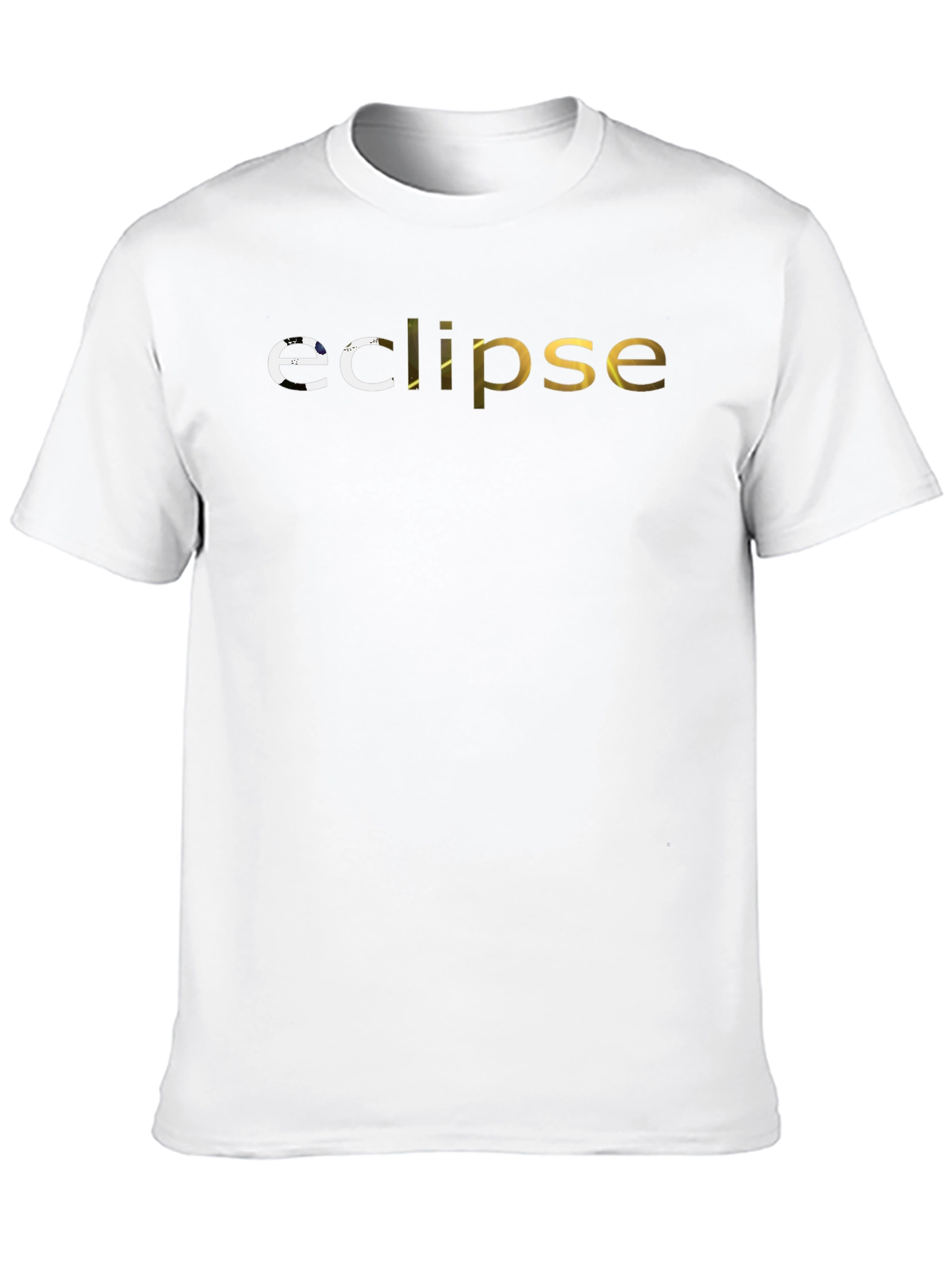 Eclipse Graphic Print Black T-Shirt
