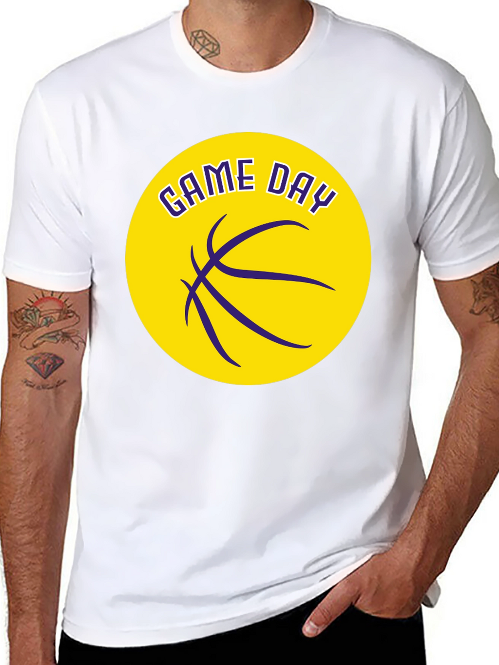 Game Day Basketball Graphic T-Shirt