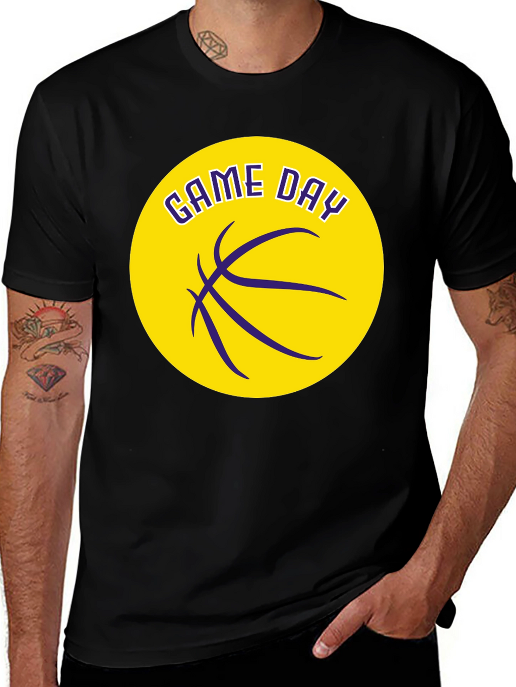 Game Day Basketball Graphic T-Shirt