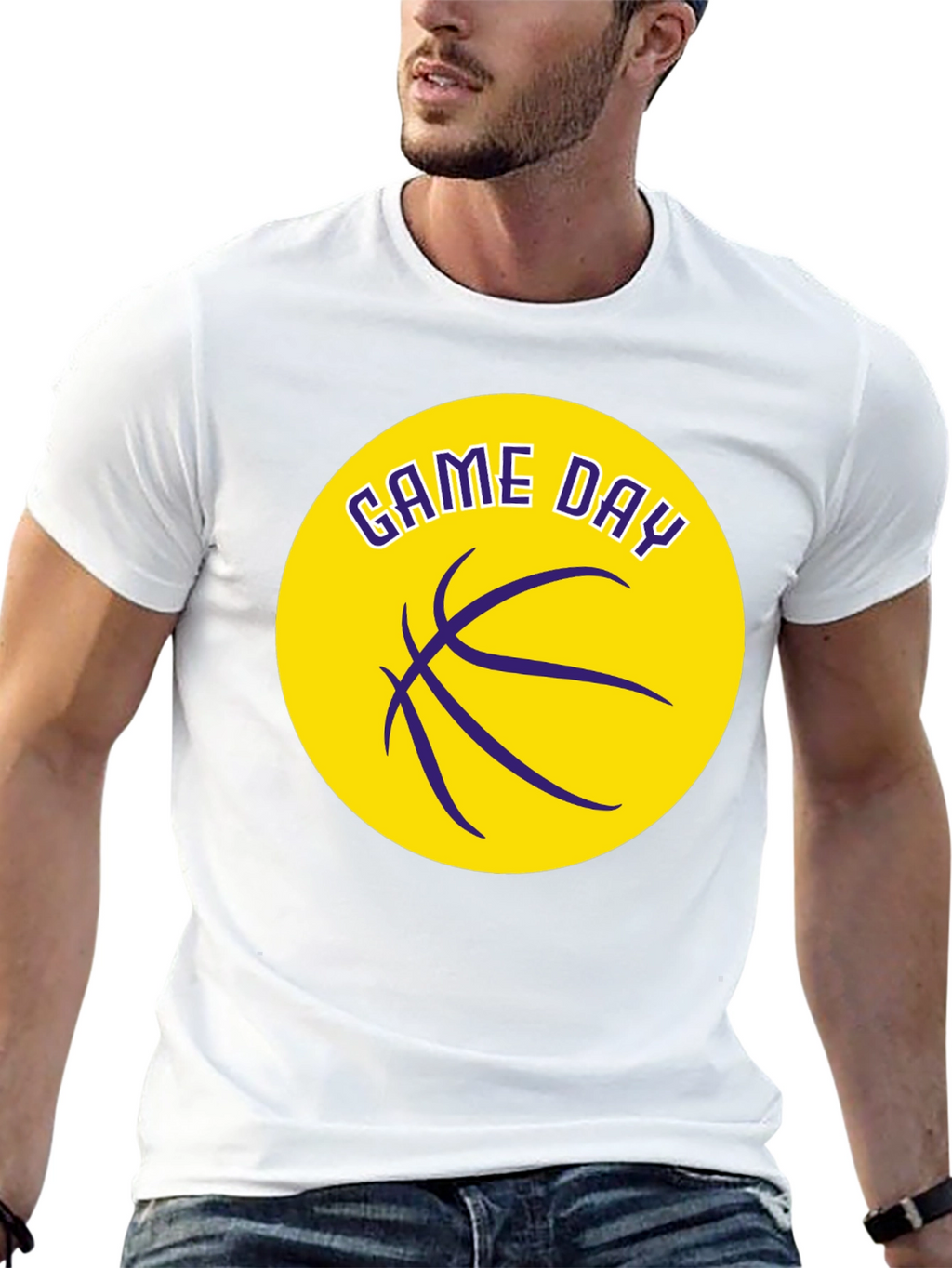 Game Day Basketball Graphic T-Shirt