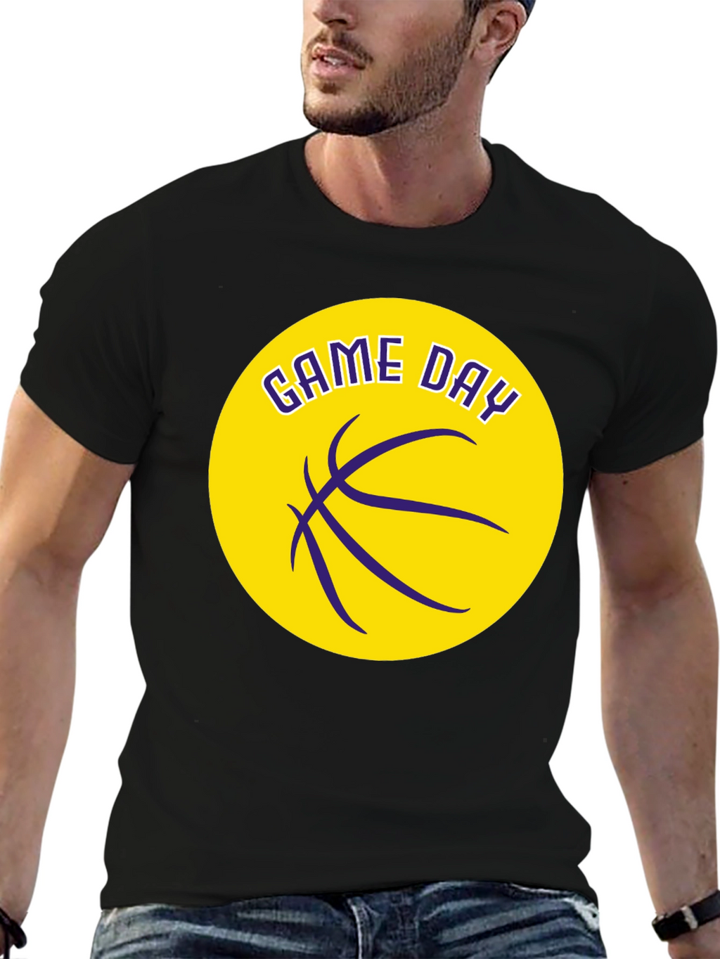 Game Day Basketball Graphic T-Shirt