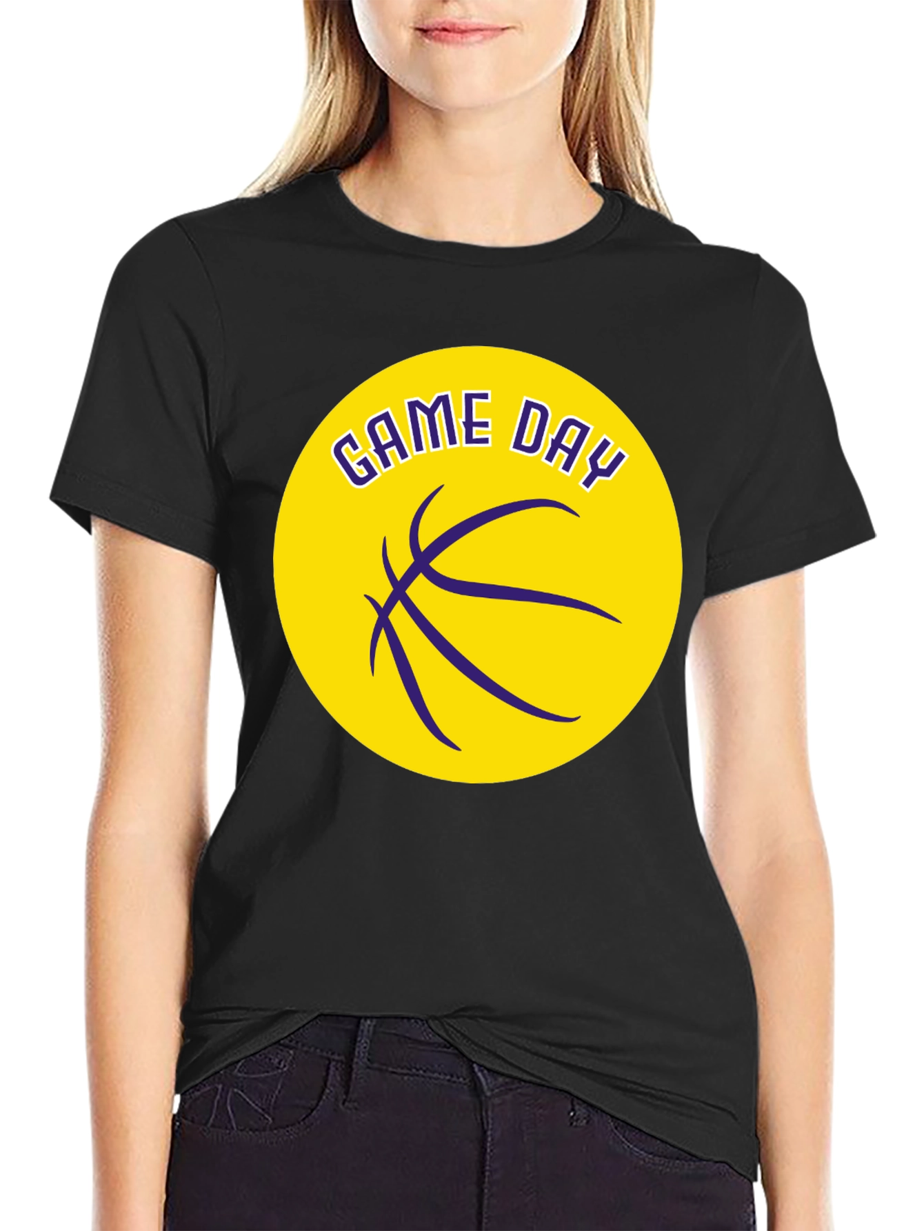 Game Day Basketball Graphic T-Shirt